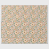 Papier Cadeau Papier peint à fleurs envelopper cadeau (Plat)