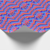 Papier Cadeau Papier peint Hippie Trippy Retro des années 1960 (Coin)