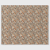 Papier Cadeau Papier peint Whimsical Woodland Animaux (Plat)