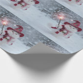 Papier Cadeau Papier père Noël Cat Wrapper (Coin)