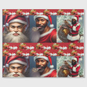 Papier Cadeau Papier père Noël pour bébé (Plat)