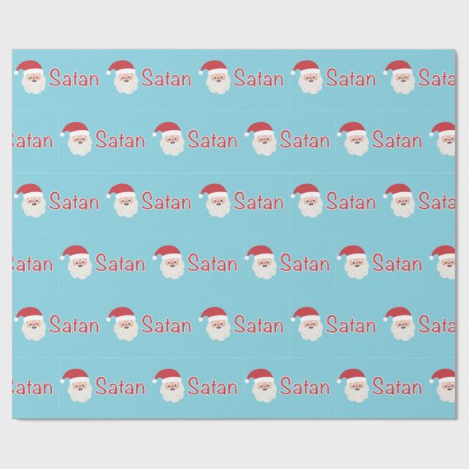 Papier Cadeau Papier père Noël / Satan Wrapper (Plat)