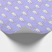 Papier Cadeau Papier personnalisé papier enveloppant lapin de Pâ (Coin)