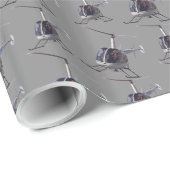 Papier Cadeau Papier-pilote Cool à hélico pour l'enlèvement de p (Coin rond)