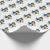 Papier Cadeau Papier-pingouin d'enveloppement de Noël (Coin)