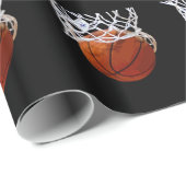 Papier Cadeau Papier pour enveloppement de basket-ball pour cade (Coin rond)