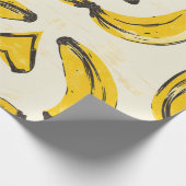 Papier Cadeau Papier rétro à enveloppement bananier (Coin)