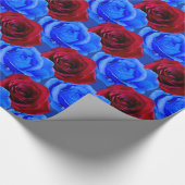 Papier Cadeau Papier Rose bleu Papier Rose romantique (Coin)