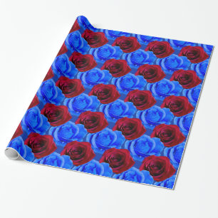 Papier Cadeau Papier Rose bleu Papier Rose romantique