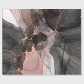 PAPIER CADEAU PAPIER ROSE FLOTTANT ROSE NOIR LUXE (Plat)