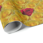 Papier Cadeau Papier Rose or Papier Rose romantique (Coin rond)