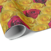 Papier Cadeau Papier Rose or Papier Rose romantique (Coin rond)