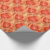 Papier Cadeau Papier Rose orange papier Rose personnalisé (Coin)