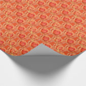 Papier Cadeau Papier Rose orange Papier Rose romantique (Coin)