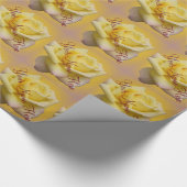 Papier Cadeau Papier Rose personnalisable à enveloppement rose j (Coin)