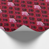 Papier Cadeau Papier Rose romantique à papier rouge à enveloppem (Coin)