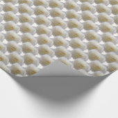 Papier Cadeau Papier Rose romantique blanc (Coin)