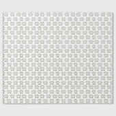 Papier Cadeau Papier-Roses blanc mariage (Plat)