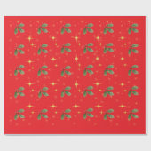 Papier Cadeau Papier rouge Enveloppement Noël (Plat)