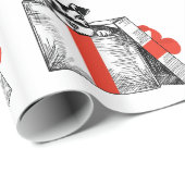 Papier Cadeau Papier Schnauzer Wrapper (Coin rond)