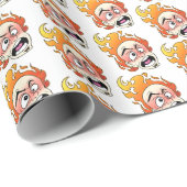 Papier Cadeau Papier Scovillelicous Fire Head Wrapper (Coin rond)