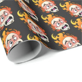 Papier Cadeau Papier Scovillelicous Fire Head Wrapper (Coin rond)