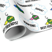 Papier Cadeau Papier Super pois (Coin rond)