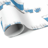 Papier Cadeau Papier Tissu Mariage Crystal Punch (Coin rond)