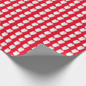 Papier Cadeau Papier Toilet Roll Funny Quarantine Thème Rouge (Coin)