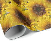Papier Cadeau Papier tournesol enveloppant mat (Coin rond)