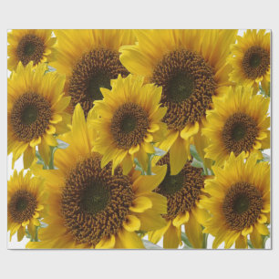 Papier Cadeau Papier tournesol enveloppant mat
