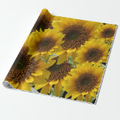 Papier Cadeau Papier tournesol enveloppant mat (Déroulé)