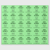 Papier Cadeau Papier vert clair Halloween d'affaires (Plat)