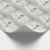 Papier Cadeau Papier vert mignon Snowman (Coin)