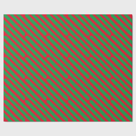 Papier Cadeau Papier vert rouge (Couture)