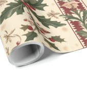 Papier Cadeau Papier Victorien à thème creux (Coin rond)