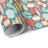 Papier Cadeau Papier Vintage Noël (Coin rond)