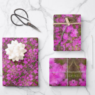 Papier cadeau Papier violet Rhododendron