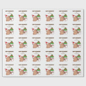 Papier Cadeau Papiers à enveloppement de Noël Capybara - Mignonn (Plat)