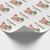 Papier Cadeau Papiers à enveloppement de Noël Capybara - Mignonn (Coin)