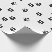 Papier Cadeau Papiers de chat noir simples (Coin)