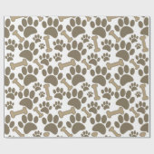 Papier Cadeau Papiers et os Style Vintage Impression (Plat)