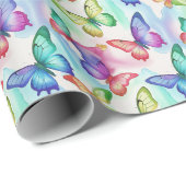 Papier Cadeau Papillon (Coin rond)