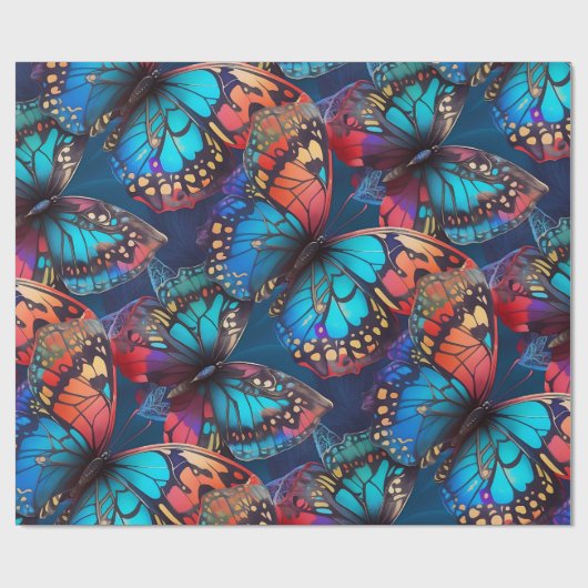 Papier Cadeau papillon (Plat)
