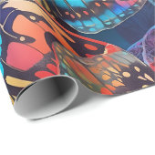 Papier Cadeau papillon (Coin rond)