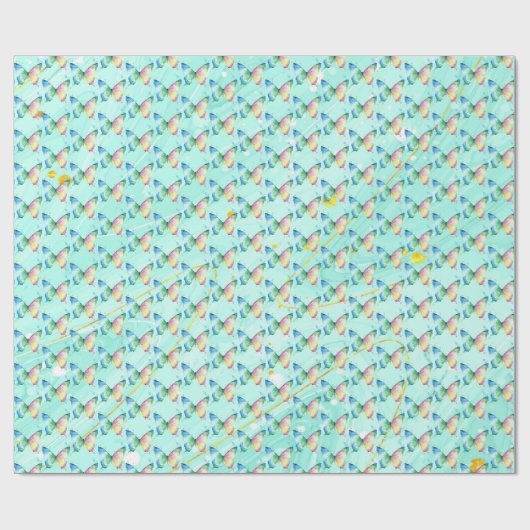 Papier Cadeau Papillon (Plat)
