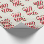Papier Cadeau Papillon à treillis blanc (Coin)