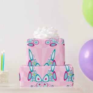 Papier Cadeau Papillon Abstrait