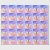 Papier Cadeau Papillon aquarelle (Plat)