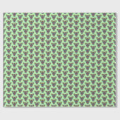 Papier cadeau Papillon Arc-en-ciel (vert clair) (Plat)